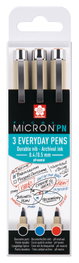Sakura Pigma Micron PN Étui de bureau 3 couleurs